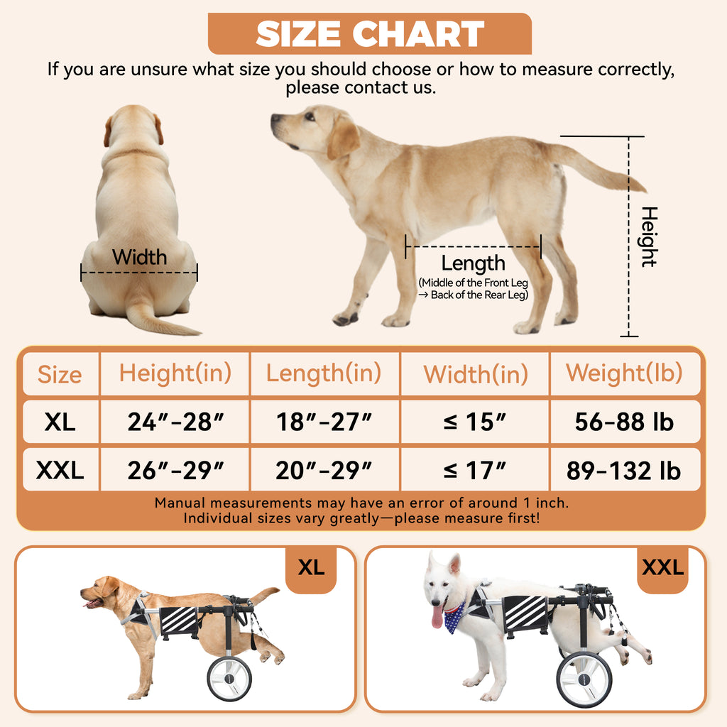 Large Dog Wheelchair for Back Legs