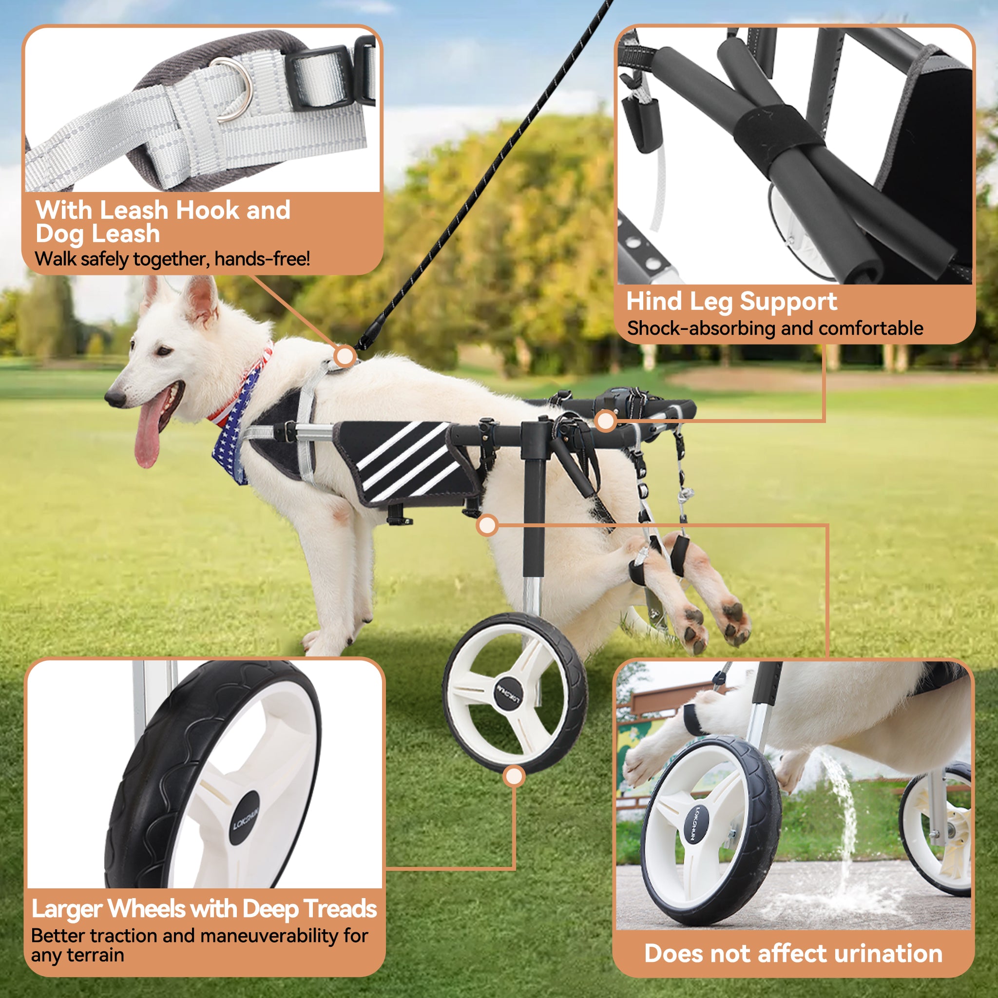 Large Dog Wheelchair for Back Legs