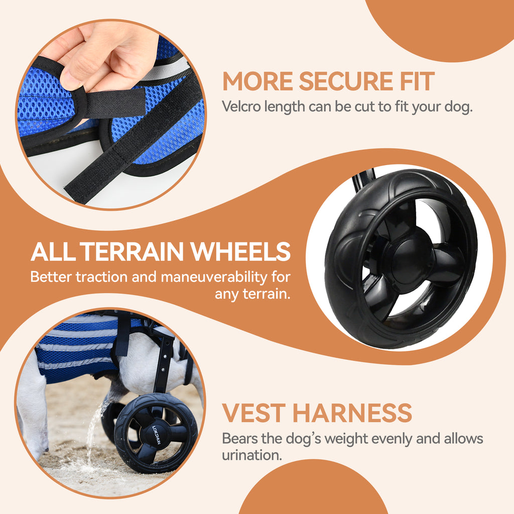 2025 Upgraded Small Dog Wheelchair for Hind Legs