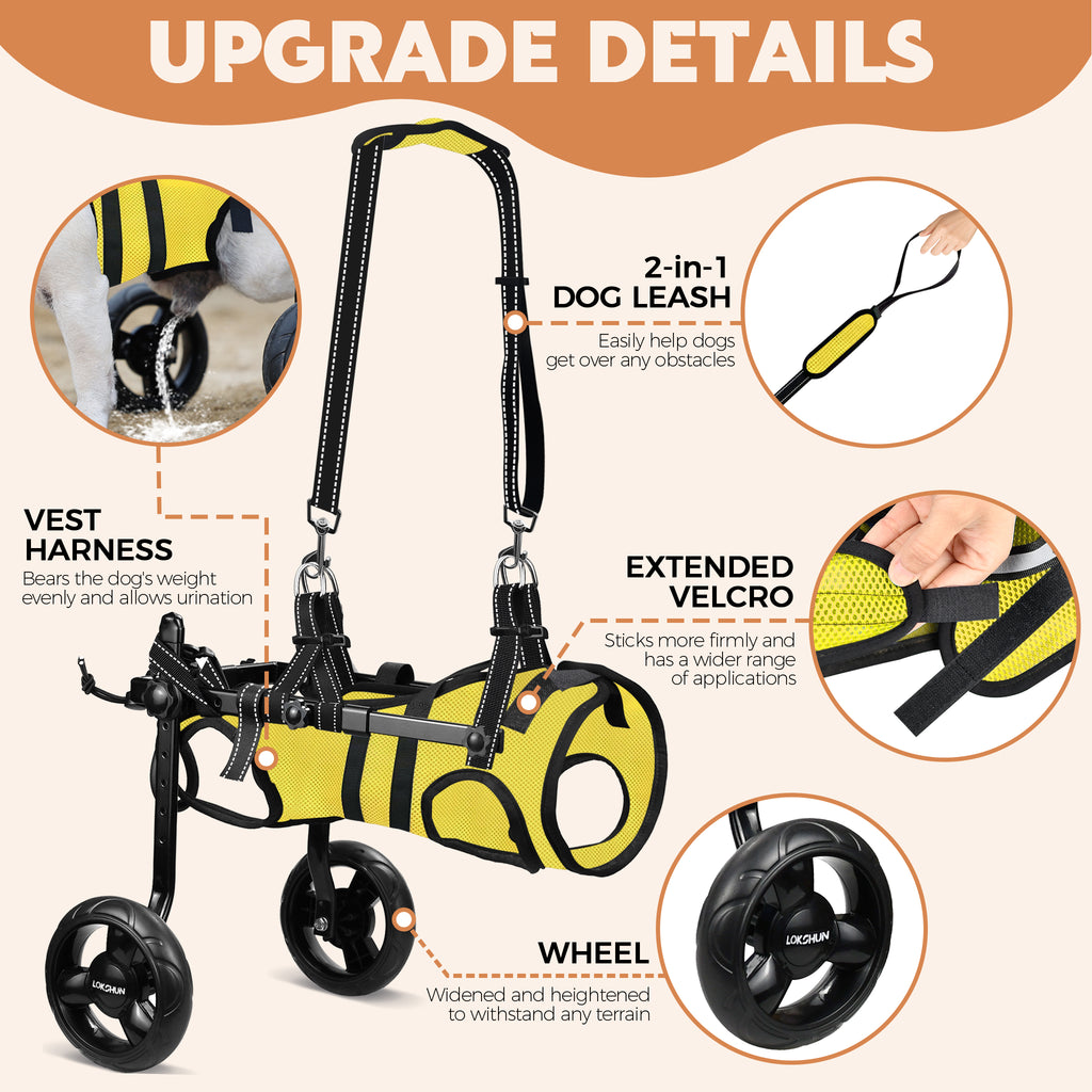 XS Small Dog Wheelchair for Back Legs