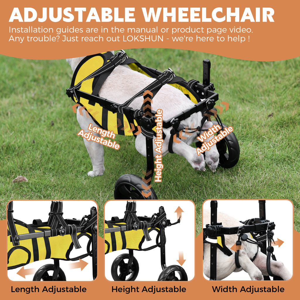 XS Small Dog Wheelchair for Back Legs