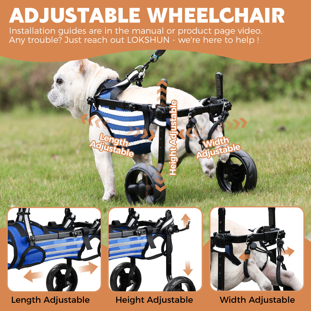 2025 Upgraded Small Dog Wheelchair for Hind Legs
