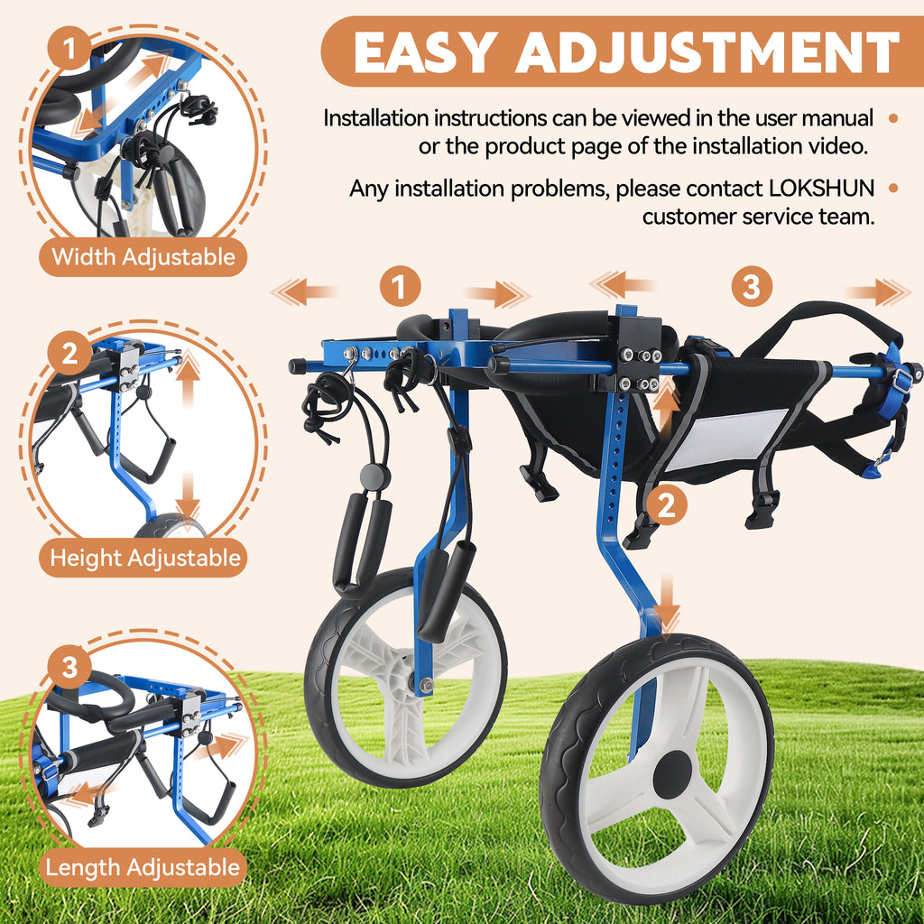 Large Heavy Duty Dog Wheelchair for Back Legs