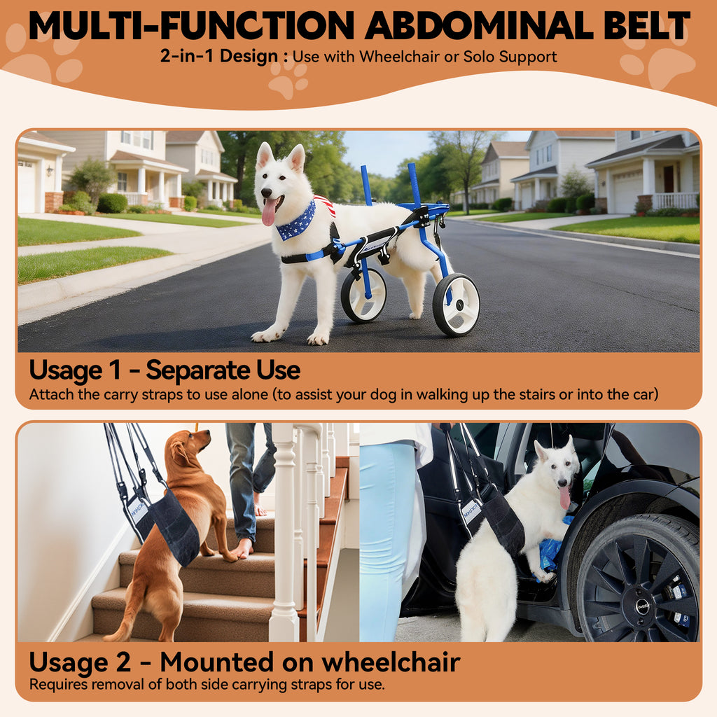 Large Heavy Duty Dog Wheelchair for Back Legs